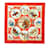 Hermès carré 90 Auteuil en Mai Sciarpa di seta Auteuil Rosso Tela  ref.1218881