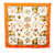 Hermès Carré 90 90 Foulard en Soie Herbier de Gavarnie Toile Orange  ref.1218882