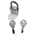 New Hermès padlock for Hermès bag Silver hardware Steel  ref.1218931