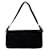 Superb little Fendi baguette bag in black corduroy, Monogram Leather Velvet Cloth Cloth  ref.1219139