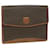 Céline CELINE Macadam Canvas Clutch Bag PVC Leather Brown Auth 63592  ref.1219325