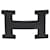 Hermès HERMES accessory Buckle only / Black Metal Belt Buckle - 101744  ref.1219385