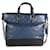 Chanel Black & Blue Quilted Calfskin Large Gabrielle Shopping Tote Leather  ref.1219886
