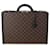 Louis Vuitton Monogram Macassar President Briefcase Brown Black Leather Cloth  ref.1219947
