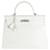 Hermès Rare Dalmatien Blanc Retourne Kelly 35 PHW Cuir  ref.1219975