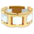 Versace White Ceramic Pyramids Flexible Ring in 18k yellow gold  ref.1219976