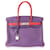 Hermès HSS Anemone & Rouge Casaque Clémence Birkin 30 BPHW Red Purple Leather  ref.1219981
