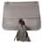 Gucci Storm Grey Pebbled Calfskin Medium Bamboo Daily Flap Shoulder Bag Leather  ref.1220010