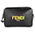Peekaboo Fendi Mini-Kameratasche aus schwarzem Kalbsleder und Sonnenblumen-Logo  ref.1220023