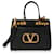 Valentino Alcove Small Rockstud Bag aus schwarzem genarbtem Kalbsleder  ref.1220046