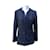 Chanel 2016 Tamanho da jaqueta Bouclé de lã azul marinho com zíper frontal 38 fr  ref.1220217