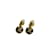 Céline Triomphe Logo Clip On Earrings Black Metal  ref.1220219