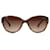 Chanel Brown Square getönte Sonnenbrille Braun Kunststoff Harz  ref.1220227