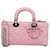 Dior Rosa Médio Pele de Cordeiro Cannage Lady D Joy Couro Bezerro-como bezerro  ref.1220230