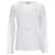 Tommy Hilfiger Halbtransparentes gestreiftes Langarm-T-Shirt für Damen Weiß Baumwolle  ref.1220338