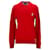 Tommy Hilfiger Suéter masculino de algodão orgânico com gola redonda Vermelho  ref.1220349