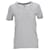 Tommy Hilfiger Camiseta de mezcla de lino a rayas para mujer Blanco Algodón  ref.1220351
