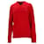 Suéter masculino Tommy Hilfiger com decote em V em caxemira de algodão vermelho  ref.1220357