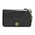 Chanel Bolsa Crossbody CC acolchoada com aba completa Preto Couro  ref.1220419