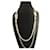 DOLCE & GABBANA necklace in steel with lined chain with shiny and diamond beads Silvery  ref.1220493