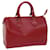 Louis Vuitton Epi Speedy 30 Bolsa de Mão Castelhano Vermelho M43007 Autenticação de LV 64116 Couro  ref.1220723