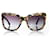 DOLCE & GABBANA, Black and gold leaf sunglasses  ref.1220904