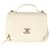 Timeless Chanel Cream Caviar Mini Business Affinity Flap White Leather  ref.1220947