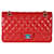 Timeless Borsa con patta classica foderata in pelle di agnello trapuntata rossa Chanel Rosso  ref.1220954