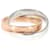 TIFFANY & CO. Interlocking Circles Ring in Sterling Silver & Rubedo  ref.1220974