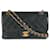 Petit sac à rabat classique doublé en cuir d'agneau matelassé bleu marine Chanel  ref.1220983