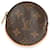 Monedero redondo de lona con monograma de Louis Vuitton Castaño Lienzo  ref.1221041