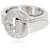 Autre Marque Asprey Circle & Foldover Loop Diamond Ring in 18K white gold 0.15 ctw  ref.1221068