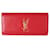 Saint Laurent Red Smooth Calfskin Cassandre Clutch Leather  ref.1221083