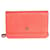 Chanel Coral Lizard Wallet On Chain Orange Leather  ref.1221101