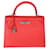 Hermès Hermes Rose Jaipur Epsom Sellier Kelly 28 PHW Rosa Couro  ref.1221105