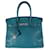 Hermès Hermes Colvert Clemence Birkin 30 PHW Azul Couro  ref.1221121
