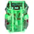 Zaino Gucci in pelle verde neon e PVC floreale Multicolore  ref.1221128
