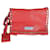 Bandolera Glace Etiquette de cuero rojo de Prada Roja  ref.1221138