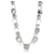 David Yurman Chiclet Mondstein- und Diamant-Halskette aus Sterlingsilber 1/1 ctw Geld  ref.1221155