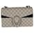 Kleine Gucci Dionysus-Tasche aus schwarzem Wildleder aus GG Supreme Beige Grau Leinwand  ref.1221180