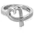Tiffany & Co Paloma Picasso Anillo de diamantes con corazón amoroso en plata de ley 0.02 por cierto  ref.1221189