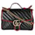 Manico superiore Torchon piccolo GG Marmont in pelle trapuntata nera Gucci Rosso Blu  ref.1221223