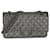 Timeless Chanel Grey Metallic Nubuck Medium Classic Double Flap  ref.1221227