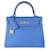 Hermès Hermes Bleu Royal Togo Kelly Retourne 25 PHW Azul Couro  ref.1221256