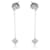 TIFFANY & CO. Boucles d'oreilles pendantes Frank Gehry Torque Cube 18K or blanc 0.40 ctw  ref.1221258
