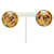 Timeless Chanel Logo CC Dourado Banhado a ouro  ref.1221273