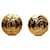 Timeless Chanel Logo CC Dourado Banhado a ouro  ref.1221286