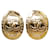 Timeless Logo Chanel CC D'oro Placcato in oro  ref.1221291
