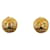 Timeless Chanel Logo CC Dourado Banhado a ouro  ref.1221296