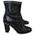 VALENTINO GARAVANI  Ankle boots T.eu 38.5 leather Black  ref.1221727